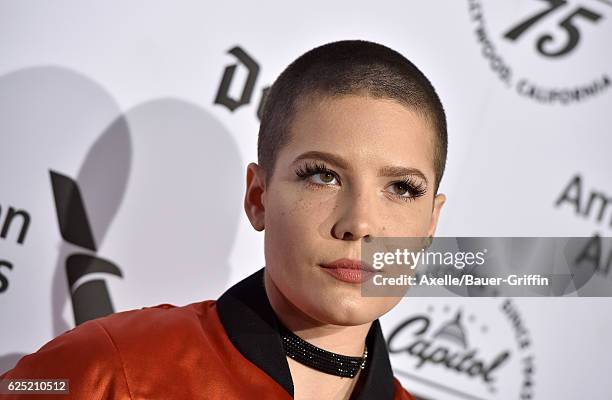 Singer Halsey attends Capitol Records 75th Anniversary Gala at Capitol Records Tower on November 15, 2016 in Los Angeles, California.