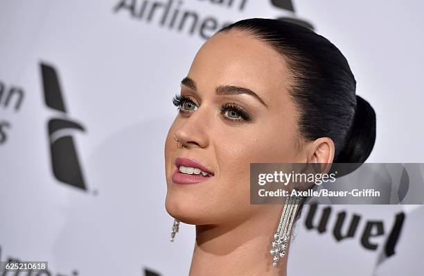 Singer Katy Perry attends Capitol Records 75th Anniversary Gala at Capitol Records Tower on November 15, 2016 in Los Angeles, California.