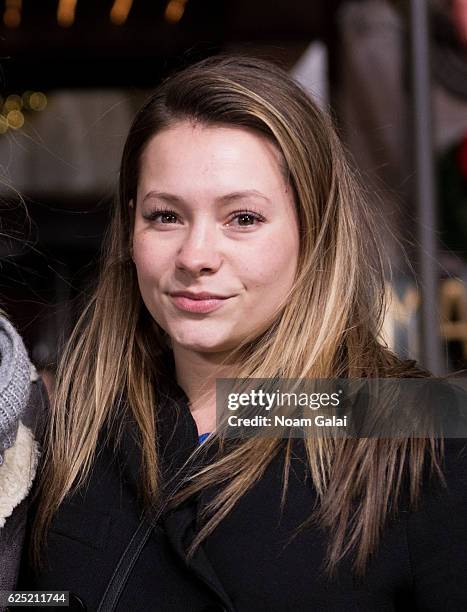 Maddie Marlow of Maddie & Tae attends the 90th anniversary Macy's Thanksgiving day parade rehearsals at Macy's Herald Square on November 22, 2016 in...