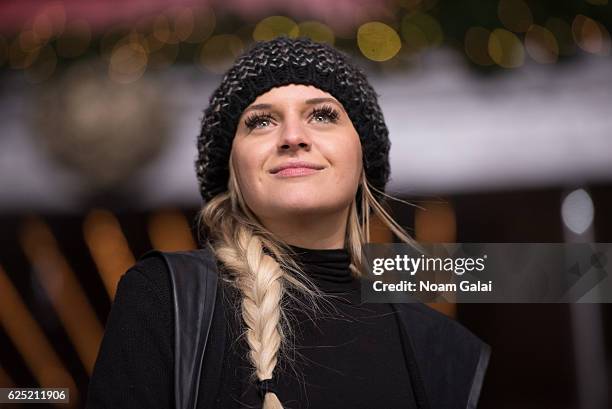 Kelsea Ballerini attends the 90th anniversary Macy's Thanksgiving day parade rehearsals at Macy's Herald Square on November 22, 2016 in New York City.