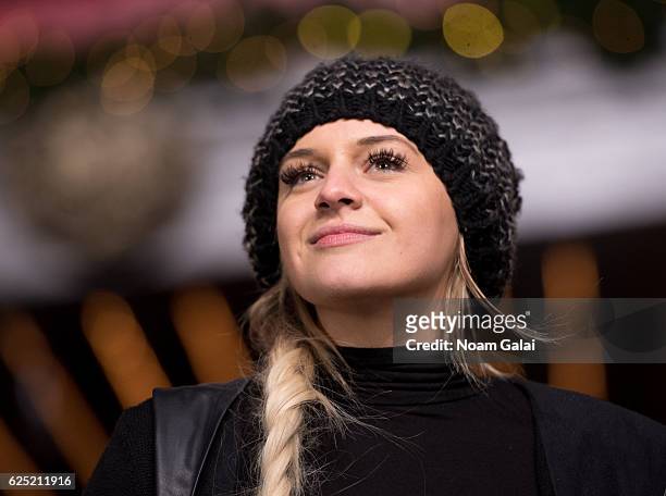 Kelsea Ballerini attends the 90th anniversary Macy's Thanksgiving day parade rehearsals at Macy's Herald Square on November 22, 2016 in New York City.