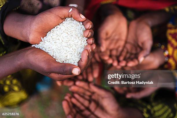 mani di scarsa chiedendo per il cibo, africa - hungry foto e immagini stock