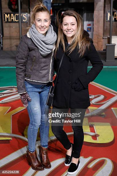 Maddie & Tae perform during Macy's Thanksgiving Day Parade rehearsals at Macy's Herald Square on November 22, 2016 in New York City.