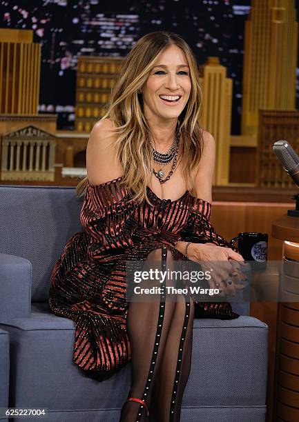 Sarah Jessica Parker Visits "The Tonight Show Starring Jimmy Fallon" at Rockefeller Center on November 22, 2016 in New York City.