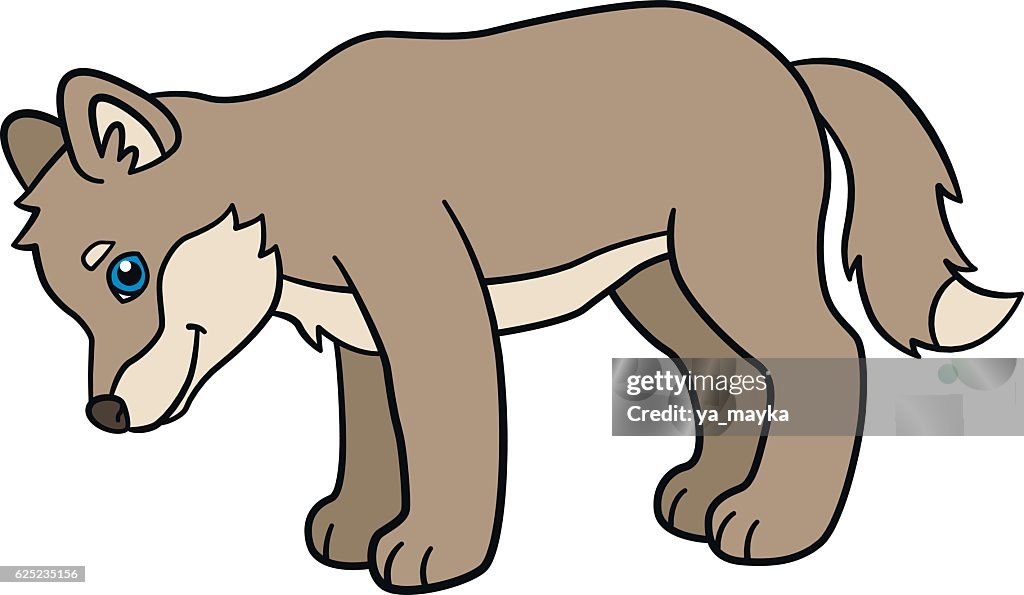 Cartoon Animals Little Cute Baby Wolf Smiles High-Res Vector Graphic - Getty Images Cartoon Animals Little Cute Baby Wolf Smiles High-Res Vector Graphic - Getty Images