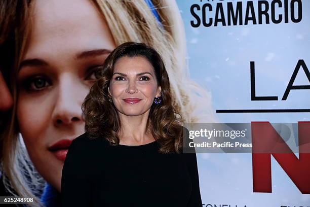 Italian actress Maria Pia Calzone during Red Carpet of film "La Cena di Natale", directed by Marco Ponti.