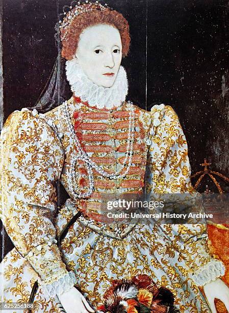 Portrait of Elizabeth I of England was Queen of England and Ireland. Dated 16th Century.