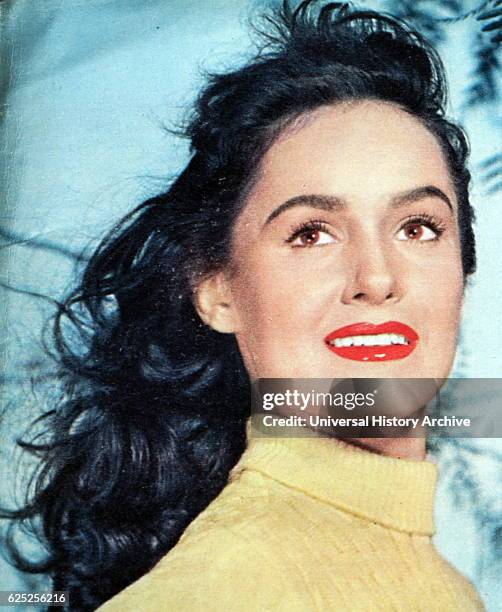 Photograph of Susan Cabot an American film and television actress. Dated 20th Century.