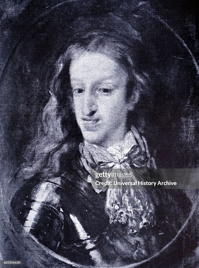 Portrait of Charles II of Spain the last Habsburg ruler of Spain by