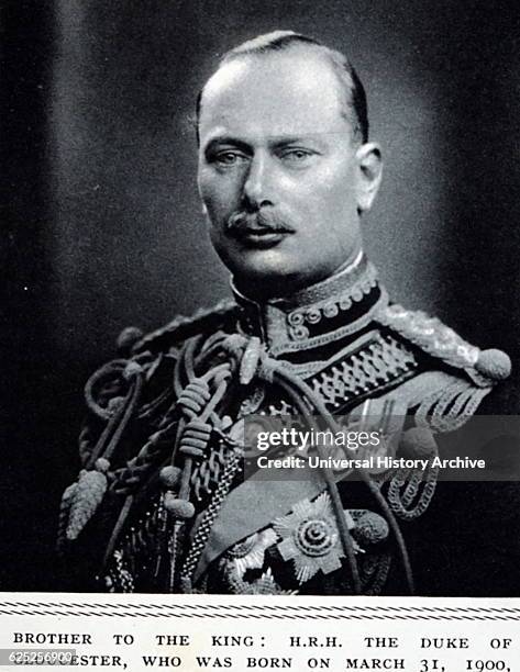Photograph of Prince Henry, Duke of Gloucester a soldier and third son of King George V and Queen Mary of Teck. Dated 20th Century.