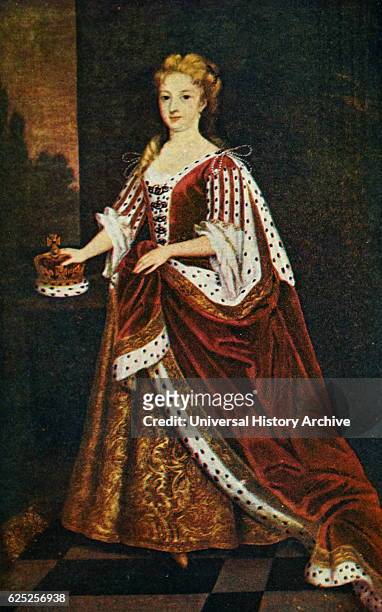 Portrait of Caroline of Ansbach Queen-consort of Great Britain. Dated 18th Century.