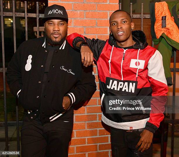 Young Jeezy and Jadarius Jenkins attend the 5th Annual "No Reservations Needed Dinner" at Atlanta Mission on November 22, 2016 in Atlanta, Georgia.