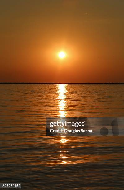 amber sun filed sky over the lake - yellow light effect stock pictures, royalty-free photos & images