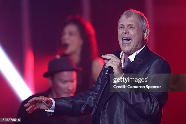 John Farnham performs on stage during the 30th Annual ARIA Awards 2016 at The Star on November 23, 2016 in Sydney, Australia.