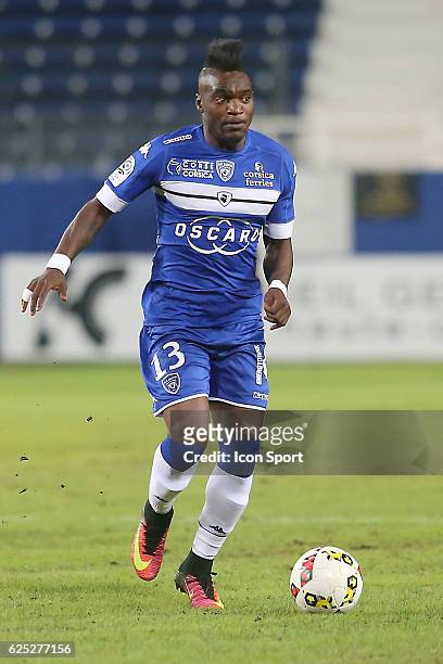 During the Ligue 1 match between SC Bastia and EA Guingamp at Stade Armand Cesari on September 24, 2016 in Bastia, France.