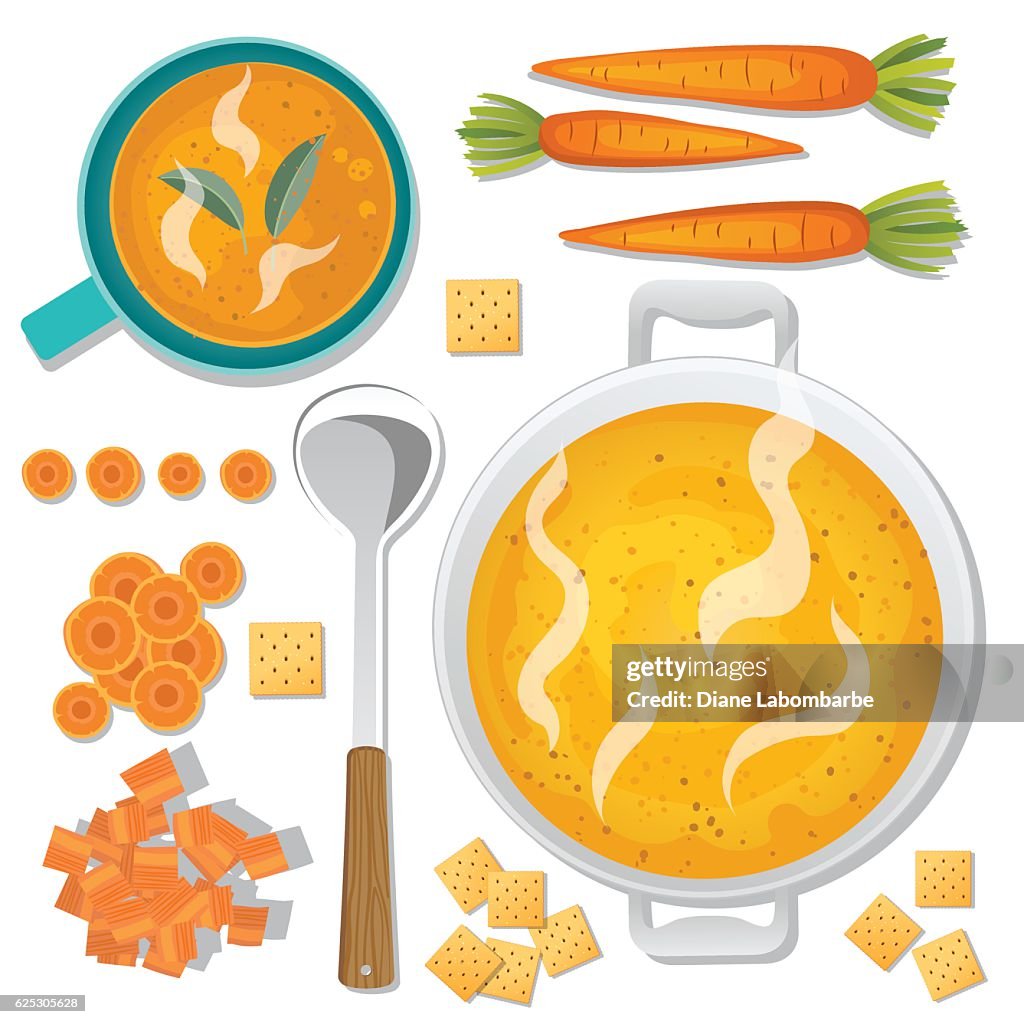 Food Cooking Flat Lay - Soup