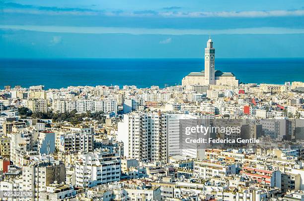 casablanca - mosque hassan ii stock pictures, royalty-free photos & images