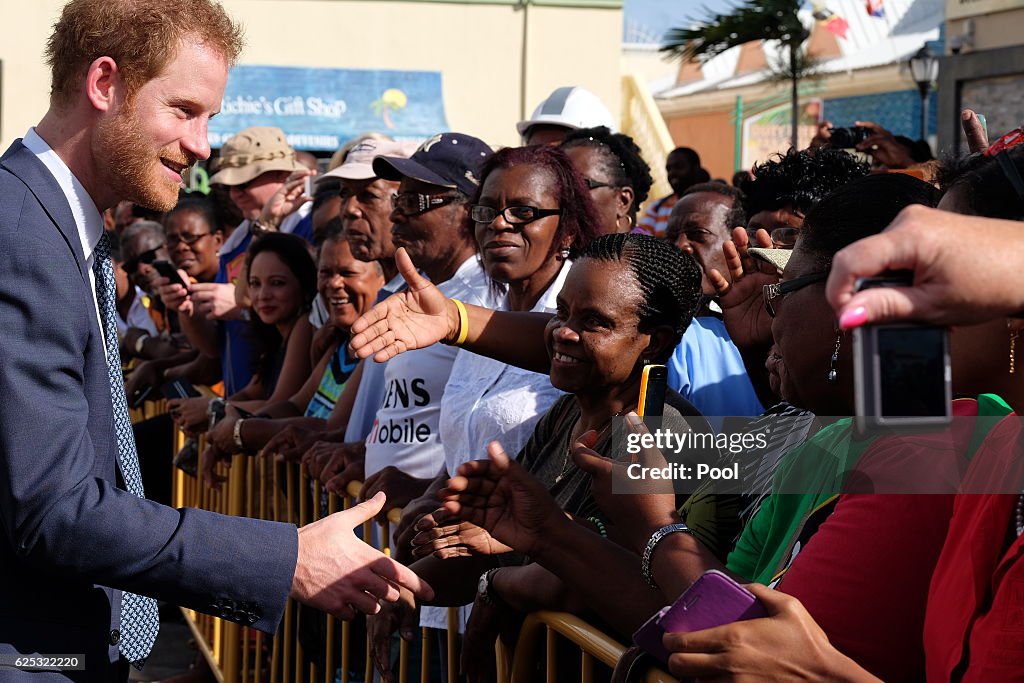 Prince Harry Visits The Caribbean - Day 4