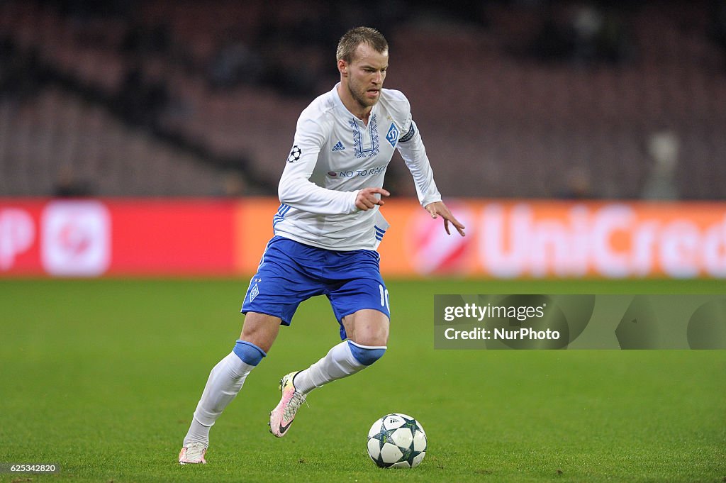 Napoli v Dynamo Kyiv - UEFA Champions League