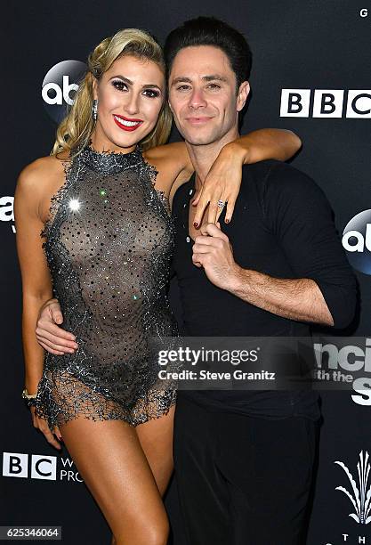 Emma Slater, Sasha Farber arrives at the ABC's "Dancing With The Stars" Season 23 Finale at The Grove on November 22, 2016 in Los Angeles, California.