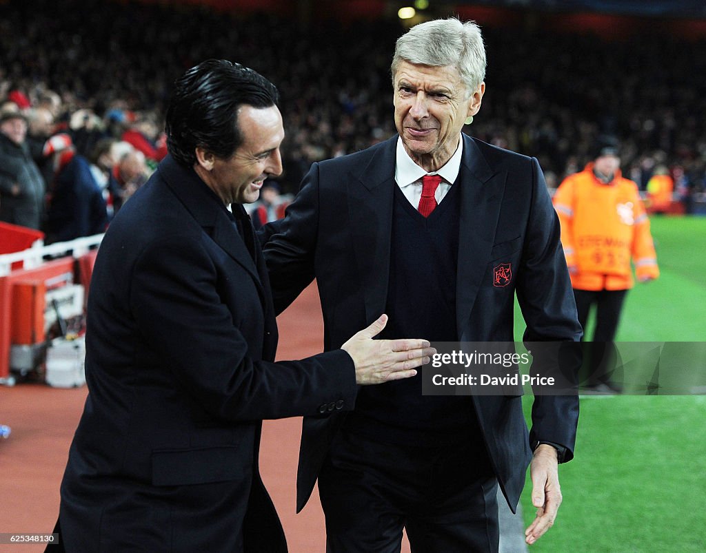 Arsenal FC v Paris Saint-Germain - UEFA Champions League