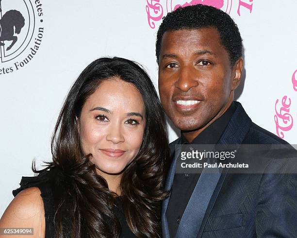 Singer / Producer BabyFace and his Wife Nicole Pantenburg attend the 2016 Carousel Of Hope Ball at The Beverly Hilton Hotel on October 8, 2016 in...
