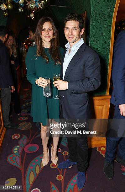 Annabel Waley-Cohen and Sam Waley-Cohen attend the Alexander Gilkes and Annabel's Thanksgiving Dinner at Annabel's on November 23, 2016 in London,...