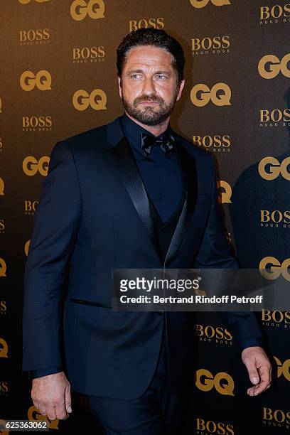 Awarded as International Star , actor Gerard Butler attends the GQ Men of the Year Awards 2016 : Photocall at Musee d'Orsay on November 23, 2016 in...