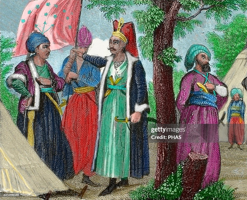 Janissaries. Elite infantry units that formed the Ottoman Sultan's household troops and bodyguards.