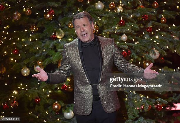 Patrick Lindner during the tv show 'Heiligabend mit Carmen Nebel' on November 23, 2016 in Munich, Germany. The show will be aired on December 24,...