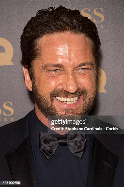 Actor Gerard Butler, awarded as International Star - Hugo Boss Price, attends the GQ Men of the Year Awards 2016 : Photocall at Musee d'Orsay on...