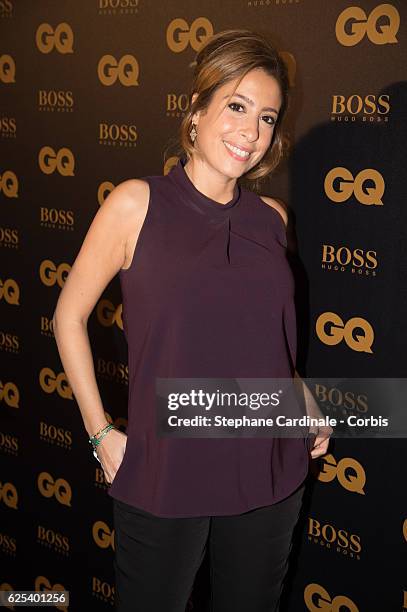 Lea Salame attends the GQ Men of the Year Awards 2016 : Photocall at Musee d'Orsay on November 23, 2016 in Paris, France.