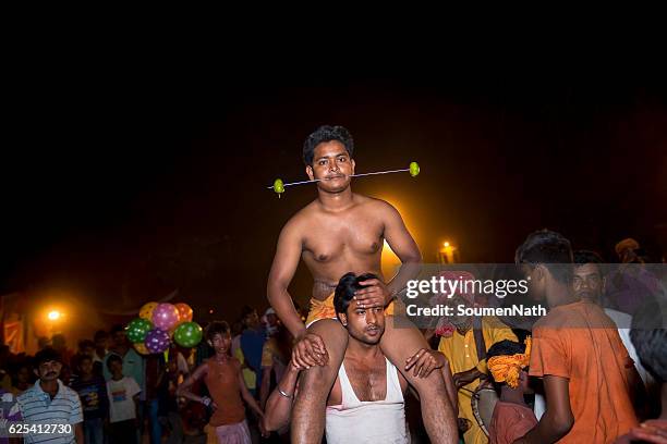 gajan festival and charak puja of west bengal, india -01 - soumen nath stock pictures, royalty-free photos & images