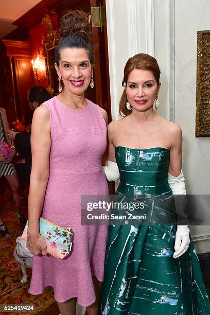 Kathleen Giordano and Jean Shafiroff attend Martin and Jean Shafiroff Host Thanksgiving Cocktails for NYC Mission Society at Private Residence on...