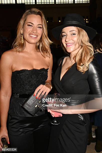 Bein sport TV journalists Anne Laure Bonnet; and Aurore Vain attend GQ Men Of The Year Awards at Musee d'Orsay on November 23, 2016 in Paris, France.
