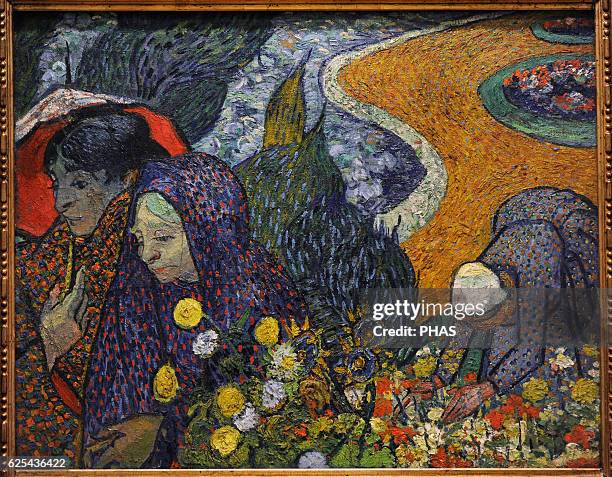 Vincent Van Gogh . Dutch Post-Impressionist painter. Memory of the Garden at Etten , 1888. Oil on canvas. The State Hermitage Museum, Saint...