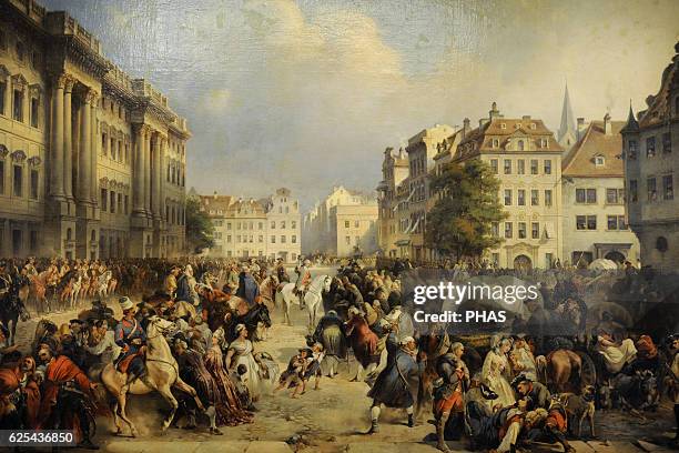 Alexander Kotzebue . German painter. The Capture of Berlin on 28 September 1760, 1849. The State Hermitage Museum, Saint Petersburg, Russia.