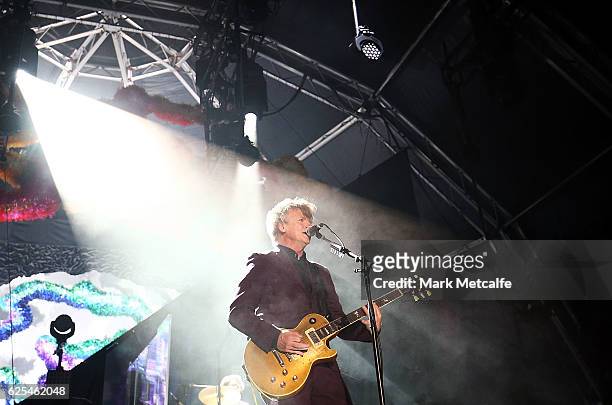 Neil Finn of Crowded House performs on stage during the 'Encore' tour at Sydney Opera House on November 24, 2016 in Sydney, Australia.