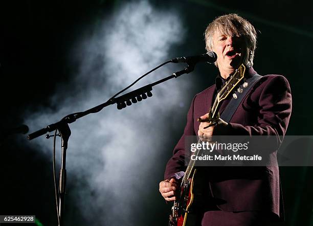 Neil Finn of Crowded House performs on stage during the 'Encore' tour at Sydney Opera House on November 24, 2016 in Sydney, Australia.