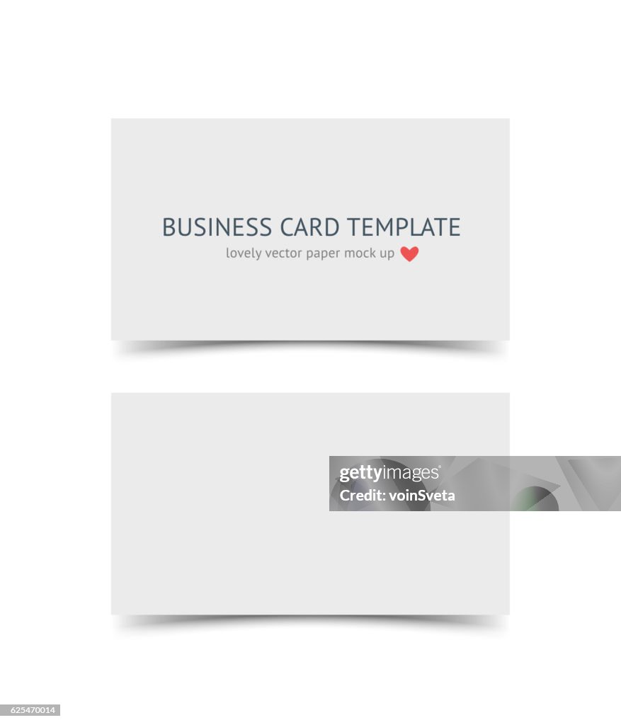 Business card template mock up
