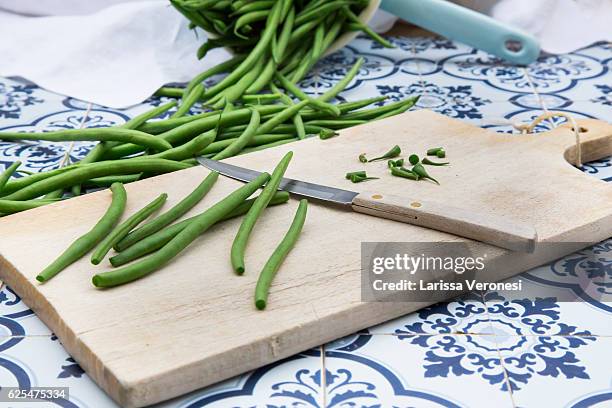 green beans - haricot vert photos et images de collection
