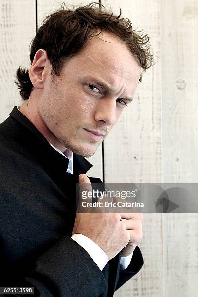 Actor Anton Yelchin is photographed for Self Assignment on May 15, 2015 in Cannes, France.