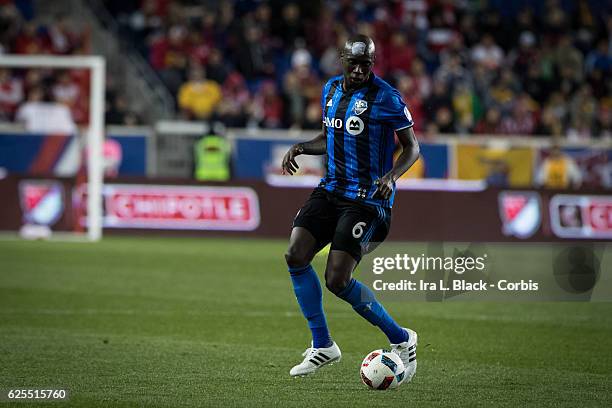 Montreal Impact Defender Hassoun Camara during the second leg of the 2016 MLS Eastern Region Conference Semifinal match between the Montreal Impact...