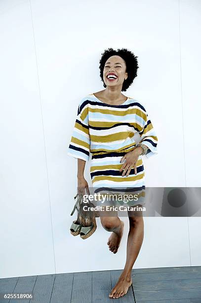 Actress Mariana Nunes is photographed for Self Assignment on September 5, 2016 in Venice, Italy.