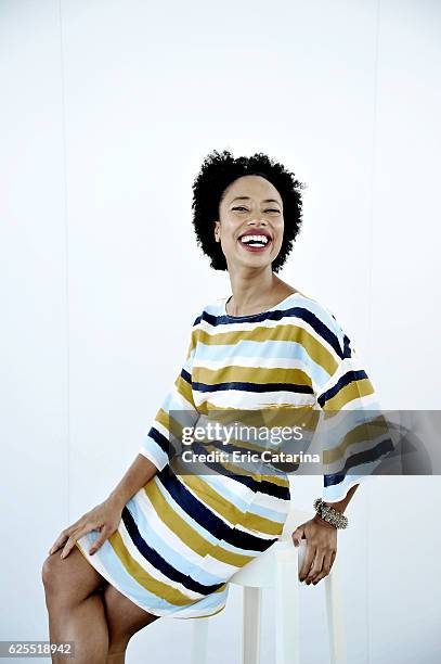 Actress Mariana Nunes is photographed for Self Assignment on September 5, 2016 in Venice, Italy.