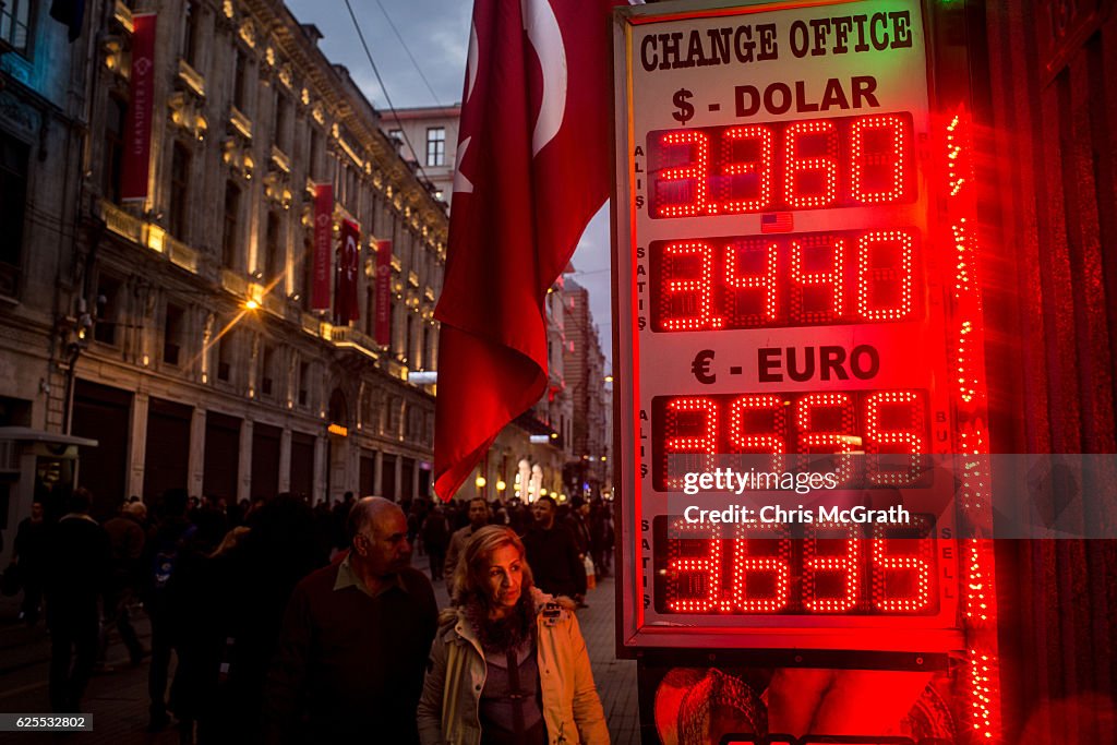 Turkish Lira Continues To Fall As EU Suspends Turkey's Membership Talks