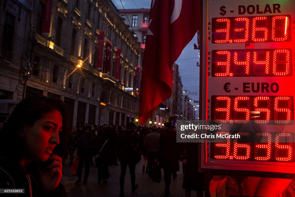 Turkish Lira Continues To Fall As EU Suspends Turkey's Membership Talks