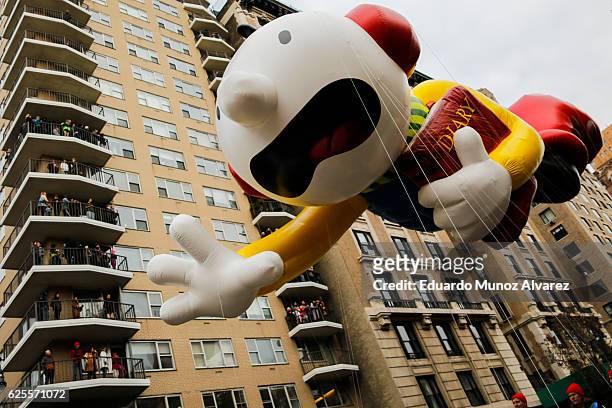 The Diary of a Wimpy Kid balloon floats down Central Park West during the 90th Macy's Annual Thanksgiving Day Parade on November 24, 2016 in New York...