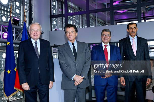 Minister of Foreign Affairs and International Development, Jean-Marc Ayrault, President of the 'Institut du Monde Arabe' Jack Lang, General Director...