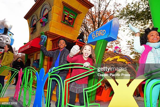 Amid heightened security Macy's department store staged its 90th annual Thanksgiving Day parade along Central Park West in a procession that included...